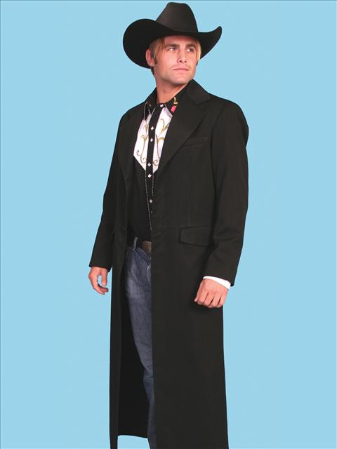 34-36 Chest Delights Mens Western Sheriff Brown Cowboy Duster Coat Small 