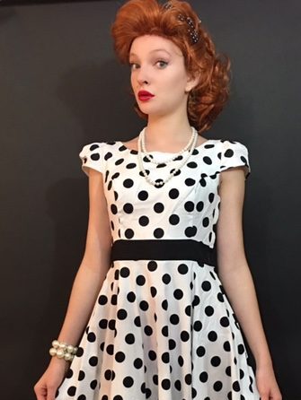 1950's White and Black Polka Dot/Lucy ...